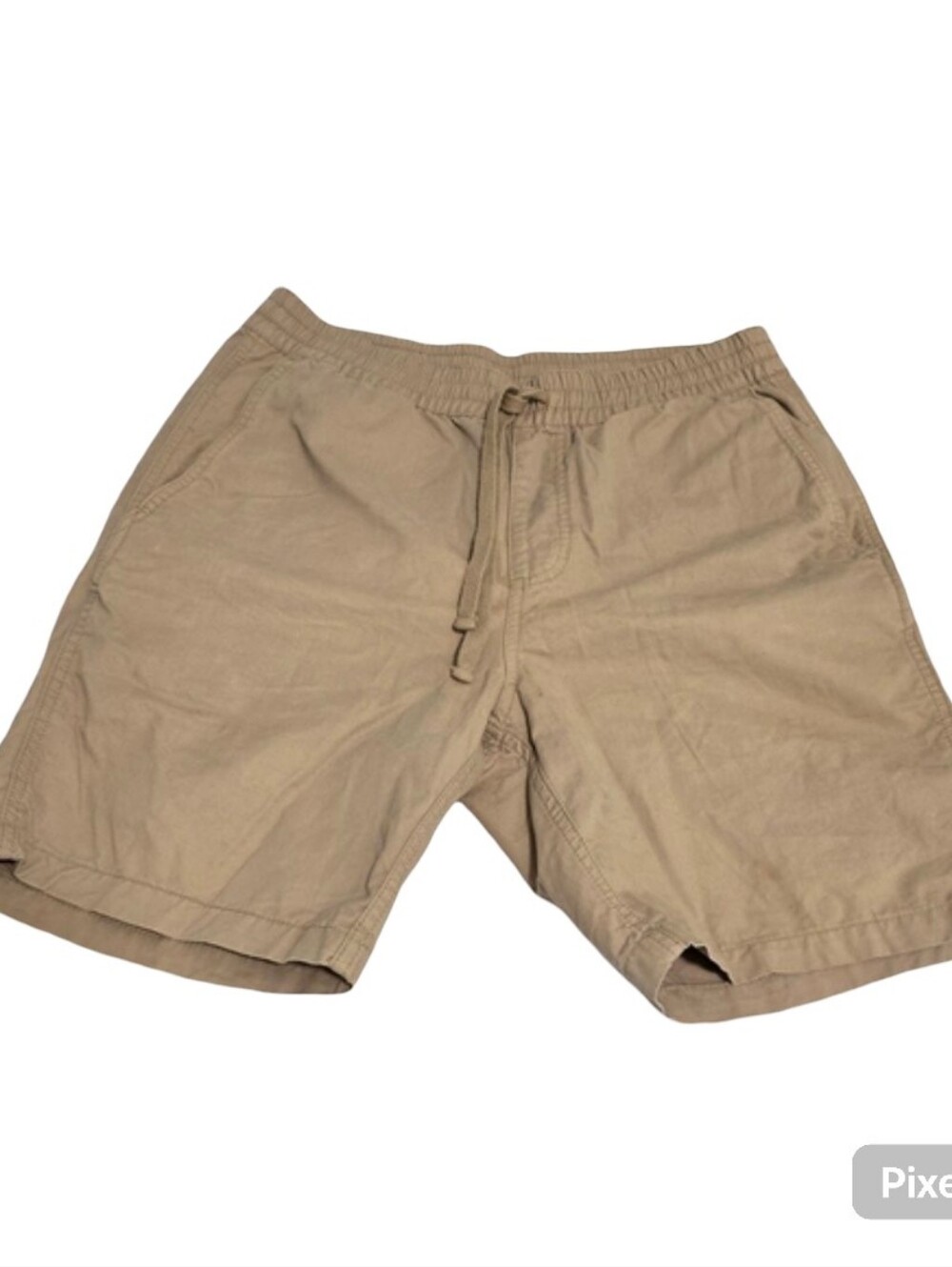 Vans Range Elastic Waist Cotton Drawstring Shorts Men’s Size Small Beige